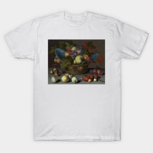 Basket of Fruits - Balthasar van der Ast Painting T-Shirt